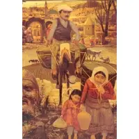 Ali Demir, Village Scene, Oil on Board