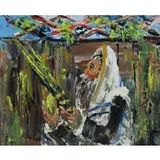 Morris Katz, Rabbi, Oil on Board