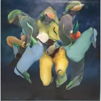 Chong Choon Kim, 3 Women, Oil on Canvas