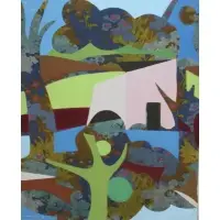 Carlos Sansegundo, Carlos Sansegundo (Spanish,1930-2010), Oil on Fabric