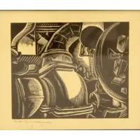 E.M Washington, Industrial Print, Lithograph