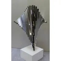 David Lee Brown, David Lee Brown / 1-86 / 2/8, Stainless Steel Sculpture