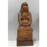 William Zorach, Patinated Plaster Figure of a Young Girl