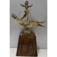 Mother and Child by Chaim Gross, Bronze, sold Sep 2017