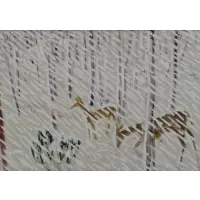 Wallace Putnam, Two Deer in Snow, 1974, Oil on Canvas