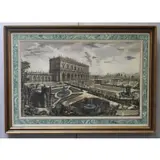Giovanni Bautista Piranesi, Frame: 25" high x 35" wide, Framed Venetian Print