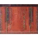 Robert Quijada, Terra Cotta and Black Construction #7., 1985, Paper Collage