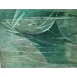 Ethel Edwards, Orbit Sky, 1960, Oil on Canvas