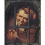 Jean Francois Verheyden, Beggar, 1843, Oil on Panel
