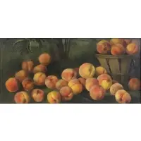 Cecelia Oliver, The Peach Basket, Oil on Canvas