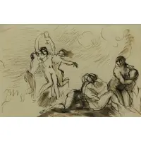 Bacchanal by Augustus John, Ink on Paper, sold Sep 2017