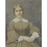 William S Potts, Portrait of a Lady 1912, Oil on Panel