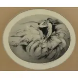 Louis Icart, Reclining Woman, Drypoint Etching