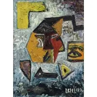 David Burliuk, Untitled, Oil on Board