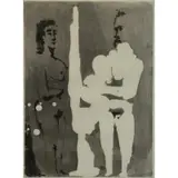 Pablo Picasso, Peintre Debout a son Chevalet, avec un Modele, Aquatint & Drypoint
