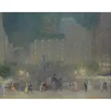 Johann Berthelsen (American, 1883-1972) by Johann Berthelsen, Oil on Canvas, The Plaza, New York, sold Sep 2017