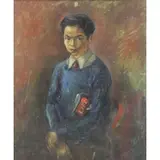 George Chann, Portrait of a Boy, Oil on Canvas