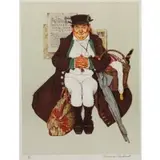 Stage Coach by Norman Rockwell, Color Lithograph, sold Sep 2017