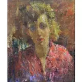 Georges Higuet, Portrait, Oil on Canvas