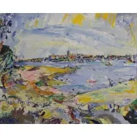 Jacqueline Cerrano, Antibes, 1967, Oil on Canvas
