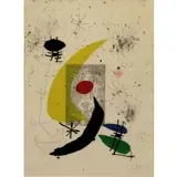 Joan Miró, Pour Paul Eluard, Color Etching and Aquatint in Colors, 1973