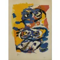 Toi et Moi by Karl Appel, Color Lithograph, sold Sep 2017