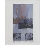 Robert Rauschenberg, Tanya's Veil (Whale), Color Offset Lithograph