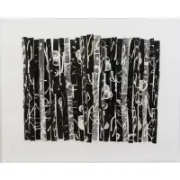 Untitled by Chakaia Booker, Woodcut on Chine Colle, 2011, sold Sep 2017