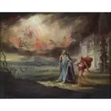 Benjamin West, Annunciation Scene, Oil on Canvas