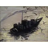 Hayley Lever, Fisherman in Boat, 1951
