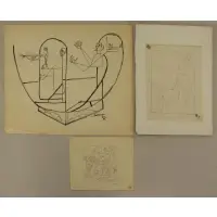 Leopold. Three Survage, La Femme et 'Animal, 1935, Works on Paper