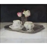 Joseph Jost, Still Life, Oil on Board