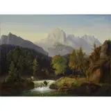 Adolf Reindl, German Landscape, Oil on Canvas
