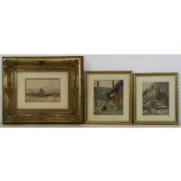 Vincenz. Three Havlicek, Fekete Voros, Watercolors
