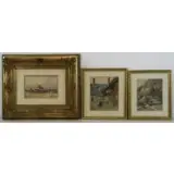 Vincenz. Three Havlicek, Fekete Voros, Watercolors