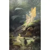 František Kozics, Elfenspiel, Oil on Canvas