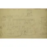 Jean Dufy, Sur de le Canal, Venise, Pencil on Paper