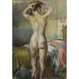Paul L Clemens, Standing Nude, 1938, Pastel on Paper