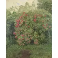 Thomas Leitner, Garden Landscape, 1916, Oil on Canvas