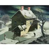 Martin Henry Gasser, The Querrils Place, Oil on Board "The Querrils Place"