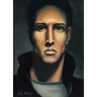 John Berry, Portrait of a Man, Oil on Board