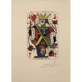 Queen of Hearts by Salvador Dalí, Lithograph "Queen of Hearts", sold Jul 2017