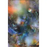 Moonlight by Leonardo Nierman, Oil on Board, sold Jul 2017