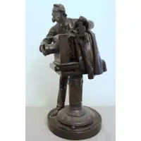 John H. Rogers, John H. Rogers (American,1829 - 1904), Patinated Bronze Sculpture of A Photographer