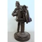John H. Rogers, John H. Rogers (American,1829 - 1904), Patinated Bronze Sculpture of A Photographer