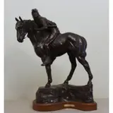 J.C. Dye, Crow Wolf, Bronze Sculpture "Crow Wolf "