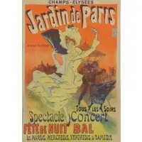 Jardin de Paris by Jules Chéret, Color Lithograph Poster, 1890, sold Jun 2017