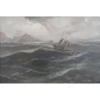 Thomas Miles, Baleine Bay, Sark, Oil on Canvas