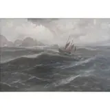 Thomas Miles, Baleine Bay, Sark, Oil on Canvas