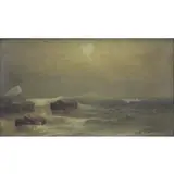 George Hathaway, Seascape, Oil on Board